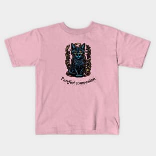 Purrfect companion, cat Kids T-Shirt